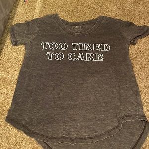 Grey V-neck tee shirt, never worn